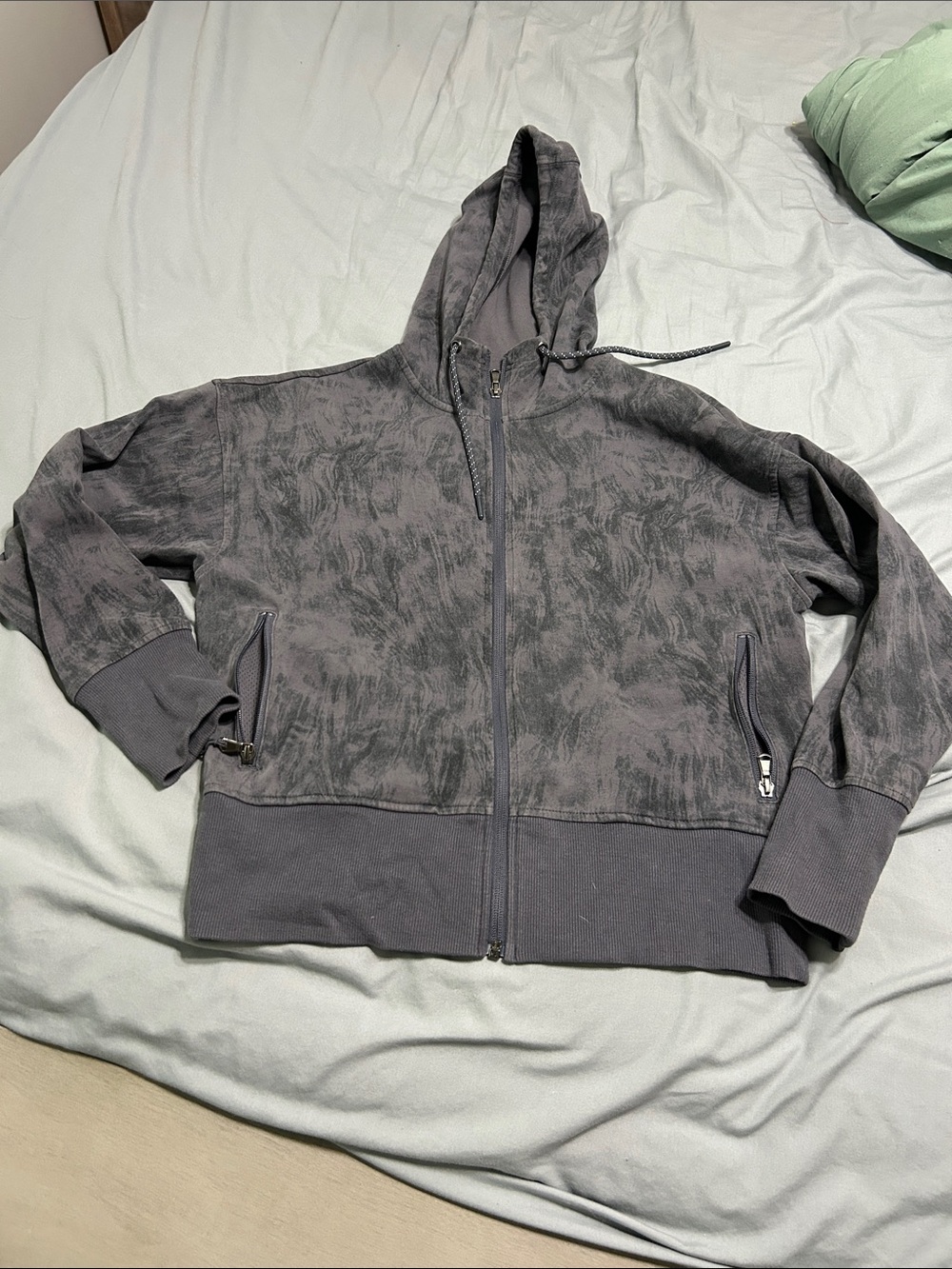 Women’s  Gray Zip-Up Hoodie Sweatshirt